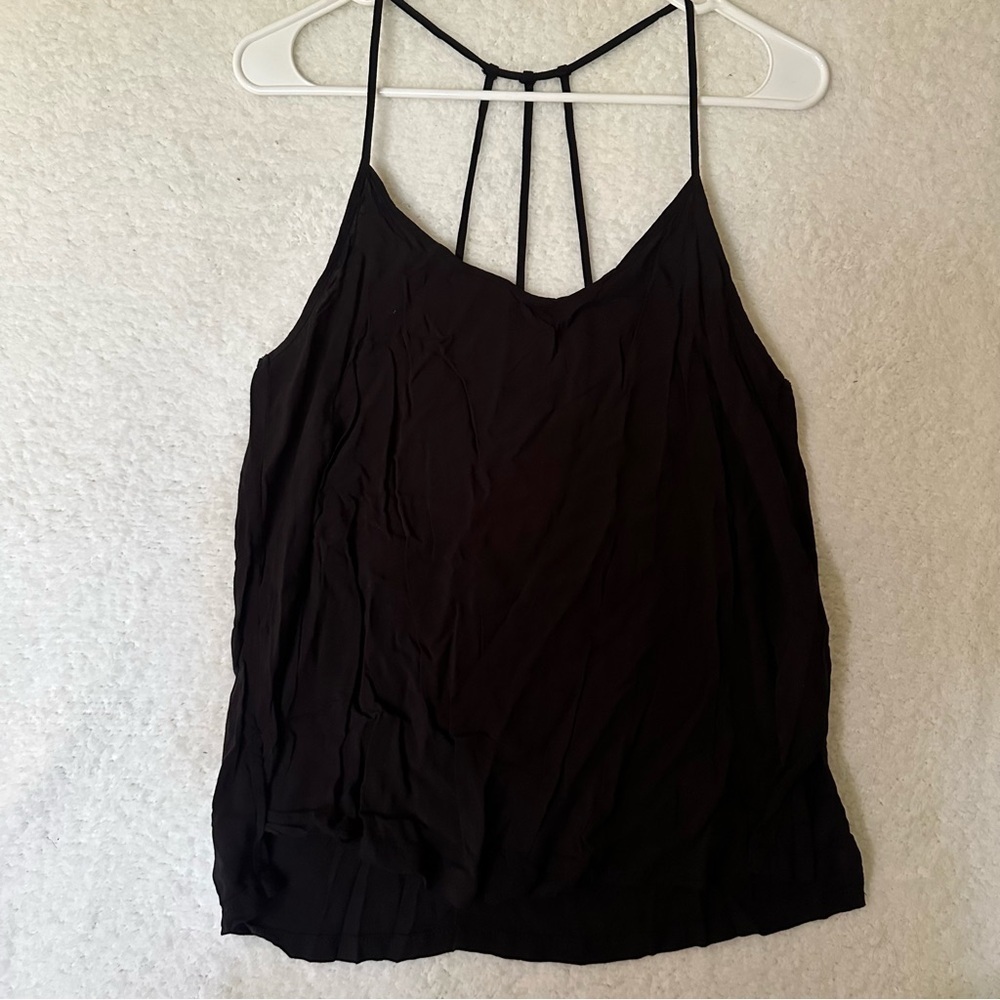 No Boundries 2010s Strappy Black Tank